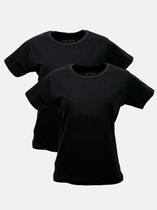 Kit - 2 T-Shirts Básicas Preta Kit - 2 T-Shirts Básicas Preta