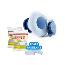 Kit 2 Tabletes De Cloro 3em1 Genco 200g + 1 Clorador Piscina