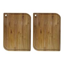 Kit 2 Tábuas De Cortar Carne Bambu Sustentável 40cm X 29cm