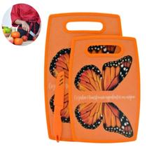 Kit 2 Tábuas De Corte 1 Faca - Praticidade Na Cozinha