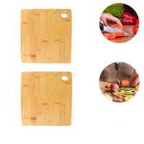 Kit 2 Tábuas de Corte Churrasco Legumes Em MDF 20x23cm