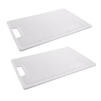 Kit 2 Tábuas de Corte Multicorte Profissional Branca 44x30cm Cinquetti Restaurante