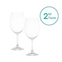 Kit 2 Taça de Vinho Cristal Ecológico 580ml Lyor