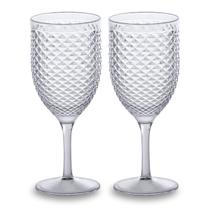 Kit 2 Taça Para Água e Vinho De Acrílico Luxxor 480ml - Paramount