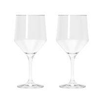 Kit 2 Taça Vidro Transparente Cristal Buffet Cristal 300ml