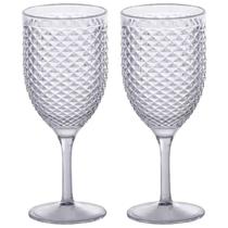 Kit 2 Taças Agua e Vinho Acrílico Luxxor 480ML Paramount