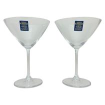 Kit 2 Taças de Cristal Martini 280ml Bohemia Linha Colibri Kit 2 Taças de Cristal Martini 280ml Bohemia Linha Colibri