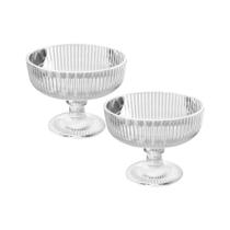 Kit 2 Taças de Vidro para Sobremesa Lines 320ml - Wolff - WOLFF MESA