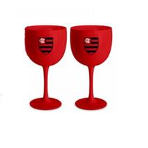 Kit 2 Taças Gin Flamengo Mengao Plástico 580ml Licenciado Kit 2 Taças Gin Flamengo Mengao Plástico 580ml Licenciado