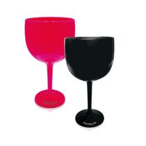 Kit 2 Taças Gin Preta E Rosa Acrílico Poliestireno Kit 2 Taças Gin Preta E Rosa Acrílico Poliestireno