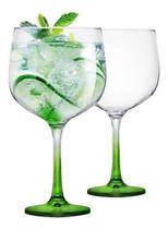 Kit 2 Taças Gin Tonica Drinks Coquetel Festa Vidro Colors 650ml Drink Aromático