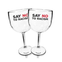 Kit 2 Taças Gin Transparentes Personalizadas No Racism