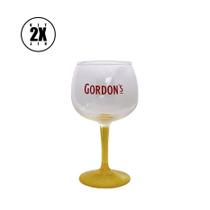 Kit 2 Taças para Gin Gordon's 600ml Original Amarelo Rosa