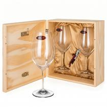 Kit 2 Taças Riedel Double Magnum 995ml com Saca Rolha mais Caixa