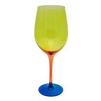 Kit 2 Taças Vinho em Vidro Burano Mel Degrade 550ml Kit 2 Taças Vinho em Vidro Burano Mel Degrade 550ml