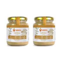 Kit 2 Tahines Naturais Pasta Gergelim Vegan Onveg 210g cada
