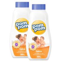 kit 2 Talco Corporal Pom Pom 200g kit 2 Talco Corporal Pom Pom 200g