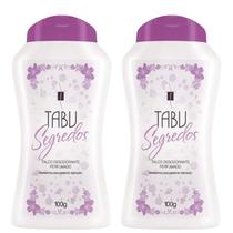 Kit 2 Talco Desodorante Perfumado Tabu Segredos 100G - Dana Kit 2 Talco Desodorante Perfumado Tabu Segredos 100G - Dana