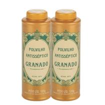 Kit 2 Talco Polvilho para os Pés Axilas Assaduras Frieiras Antisséptico Tradicional Granado 100g Kit 2 Talco Polvilho para os Pés Axilas Assaduras Frieiras Antisséptico Tradicional Granado 100g