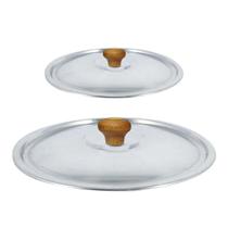 Kit 2 Tampas Avulsas 12cm e 30cm Alumínio Polido PM