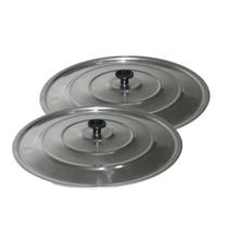 Kit 2 Tampas Avulsas de Alumínio Polido 50 cm para Disco de Arado Kit 2 Tampas Avulsas de Alumínio Polido 50 cm para Disco de Arado