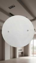 Kit 2 Tampas Cegas Redondas 14cm Branco p/ Teto Kit 2 Tampas Cegas Redondas 14cm Branco p/ Teto