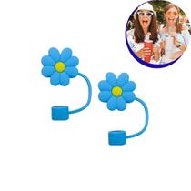 Kit 2 Tampas de Silicone para Canudo 10mm Copo Térmico Stan Academia