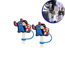 Kit 2 Tampas de Silicone para Canudo 10mm Copo Térmico Stan Academia