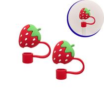 Kit 2 Tampas de Silicone para Canudo 10mm Copo Térmico Stan Academia