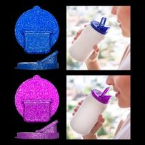 Kit 2 tampas para lata de bebida, reutilizável, sujeiras por fora, gás por dentro, BPA free, LA TAPITA Glitter