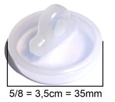 Kit 2 Tampas Plástica P/ Válvula Tanque 3.5cm Ou 1 E 5/16
