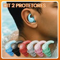 Kit 2 Tampões de Ouvido Antirruído Protetor Dormir Estudar Trabalhar Viajar Concentração Natação Kit 2 Tampões de Ouvido Antirruído Protetor Dormir Estudar Trabalhar Viajar Concentração Natação