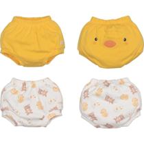Kit 2 Tapa Fralda Bebê Menina Patinho Estampado Upi Uli Kit 2 Tapa Fralda Bebê Menina Patinho Estampado Upi Uli