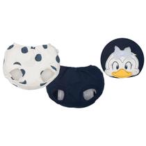 Kit 2 Tapa Fralda Bebê Menina Suedine Estampado Pato Upi Uli