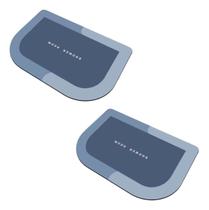 kit 2 Tapete Absorvente Antiderrapante Para Banheiro entrada secagem Rápida não escorrega