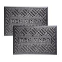 Kit 2 Tapete Antiderrapante Capacho Porta Entrada 40Cm x 60cm Emborrachado Kit 2 Tapete Antiderrapante Capacho Porta Entrada 40Cm x 60cm Emborrachado