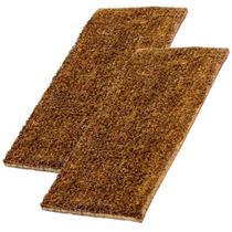 Kit 2 Tapete Capachos 70x35 Fibra De Coco Porta Entrada Uso Interno Externo Comercial Casa Decoração