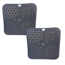 Kit 2 Tapete Comedouro Lento Lamber Cães Gatos Stress Kit 2 Tapete Comedouro Lento Lamber Cães Gatos Stress