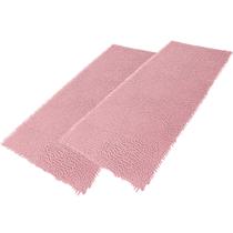 Kit 2 Tapete De Banheiro Bolinha Microfibra Antiderrapante Poliéster 0,50mx1,00m