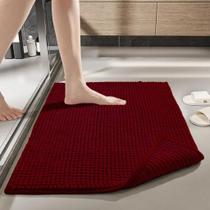 Kit 2 Tapete De Banheiro Microfibra Bolinha Antiderrapante 40x60 Absorvente Absorção
