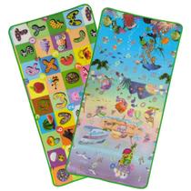 Kit 2 Tapete Gigante Térmico Infantil Atividades Tatame Educativo Bebê Antiderrapante Emborrachado Dobrável