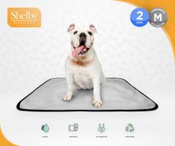 Kit 2 Tapete Higiênico Lavável Cães Cachorro dog 60x80 cm - SHELBY MODA PET