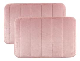 Kit 2 Tapete Para Banheiro Antiderrapante Soft Macio 60x40cm Kit 2 Tapete Para Banheiro Antiderrapante Soft Macio 60x40cm