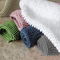Kit 2 Tapete para banheiro bolinha microfibra Absorvente Cores Sortidas