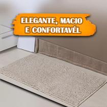 Kit 2 Tapete Passadeira Quarto Classic 50 X 100 Creme Perola