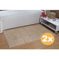 Kit 2 Tapete Passadeira Quato 50 X 100 Trigo Classic