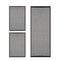 Kit 2 Tapetes 45x65 e 1 Tapete 45x120 Niazitex Moderno Kit 2 Tapetes 45x65 e 1 Tapete 45x120 Niazitex Moderno