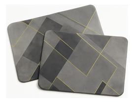 Kit 2 Tapetes Banheiro An - ul-Celeste Modelo ul Celeste