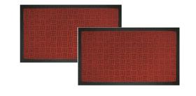 Kit 2 Tapetes Capacho com Borda Fenice 69x39 Uzoo