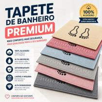 Kit 2 Tapetes De Banheiro Atoalhado Pezinho Piso Luxo Atoalhado 100% Algodão Premium 45x60cm Kit 2 Tapetes De Banheiro Atoalhado Pezinho Piso Luxo Atoalhado 100% Algodão Premium 45x60cm
